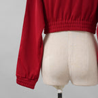 CELINE セリーヌ / 美品 22AW  エディ期  / ロゴパッチ クロップドフーディ / パーカー / 2Y779121O / size S (RED) レディース