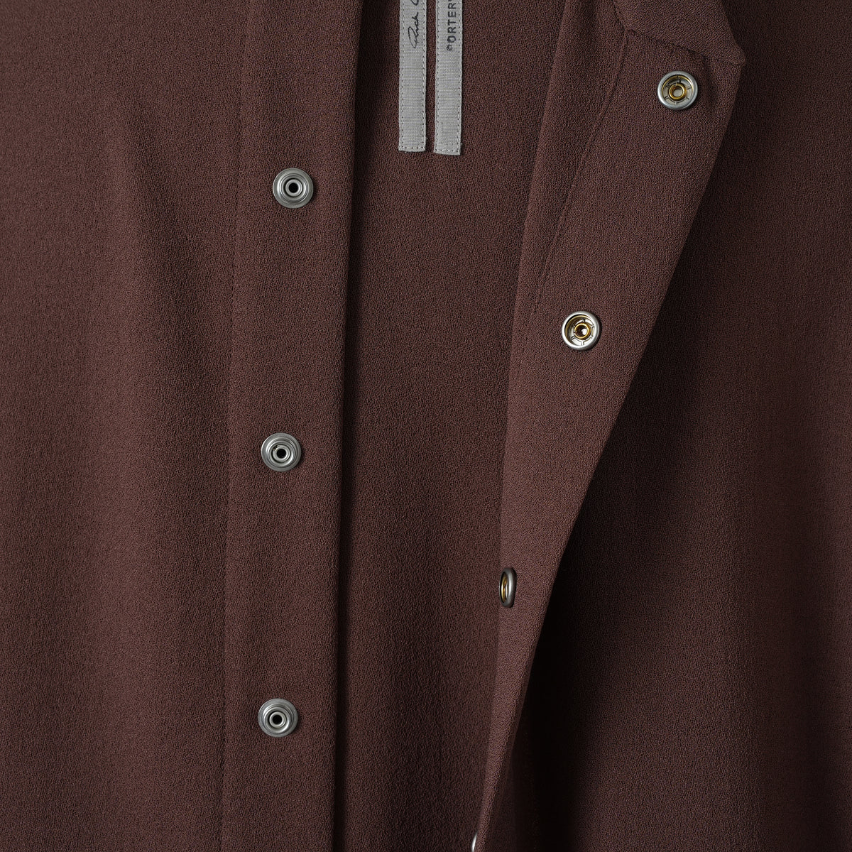 Rick Owens リックオウエンス / 美品 24FW PORTERVILLE / Oversized Faun Shirt オーバーサイズ ファウン 長袖シャツ / RU02D6293-WA / size 44 (THROAT) 352150-in-ue