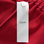 CELINE セリーヌ / 美品 22AW  エディ期  / ロゴパッチ クロップドフーディ / パーカー / 2Y779121O / size S (RED) レディース