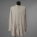SUS-SOUS シュスー / 美品 22SS オフィサーシャツ 長袖シャツ / 07-SS01112 / size9 (NATURAL)  123054-alm
