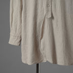 SUS-SOUS シュスー / 美品 22SS オフィサーシャツ 長袖シャツ / 07-SS01112 / size9 (NATURAL)  123054-alm