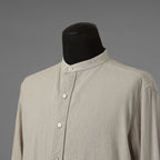 SUS-SOUS シュスー / 美品 22SS オフィサーシャツ 長袖シャツ / 07-SS01112 / size9 (NATURAL)  123054-alm