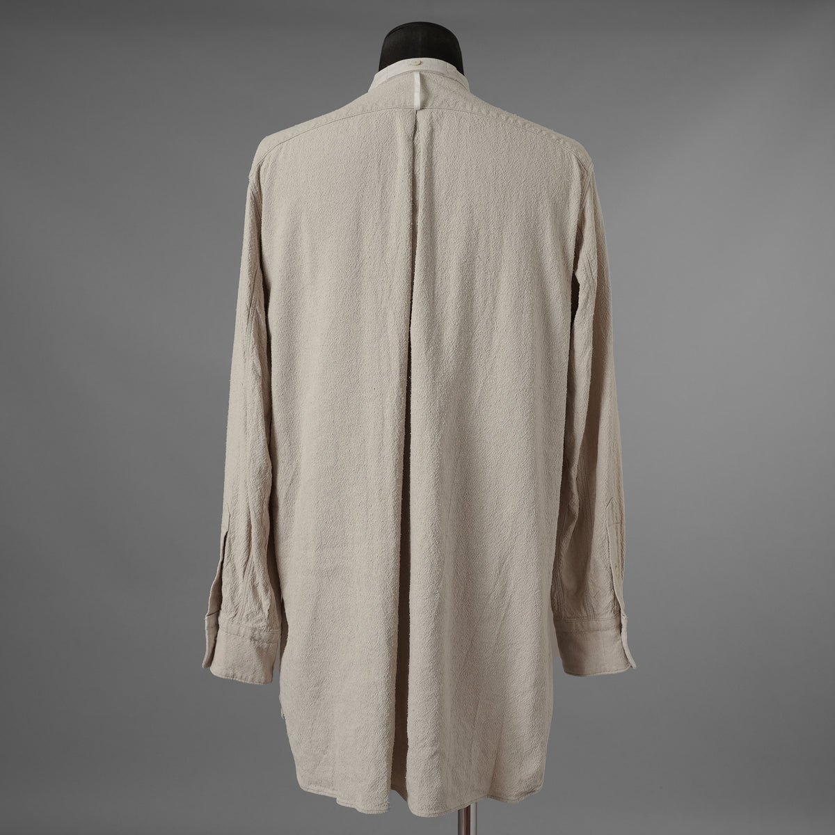 SUS-SOUS シュスー / 美品 22SS オフィサーシャツ 長袖シャツ / 07-SS01112 / size9 (NATURAL)  123054-alm