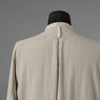 SUS-SOUS シュスー / 美品 22SS オフィサーシャツ 長袖シャツ / 07-SS01112 / size9 (NATURAL)  123054-alm