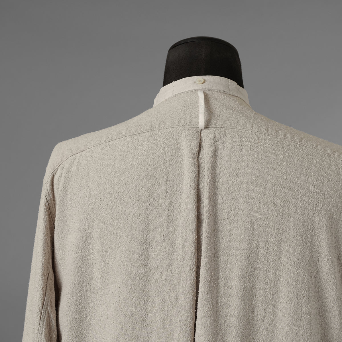 SUS-SOUS シュスー / 美品 22SS オフィサーシャツ 長袖シャツ / 07-SS01112 / size9 (NATURAL)  123054-alm