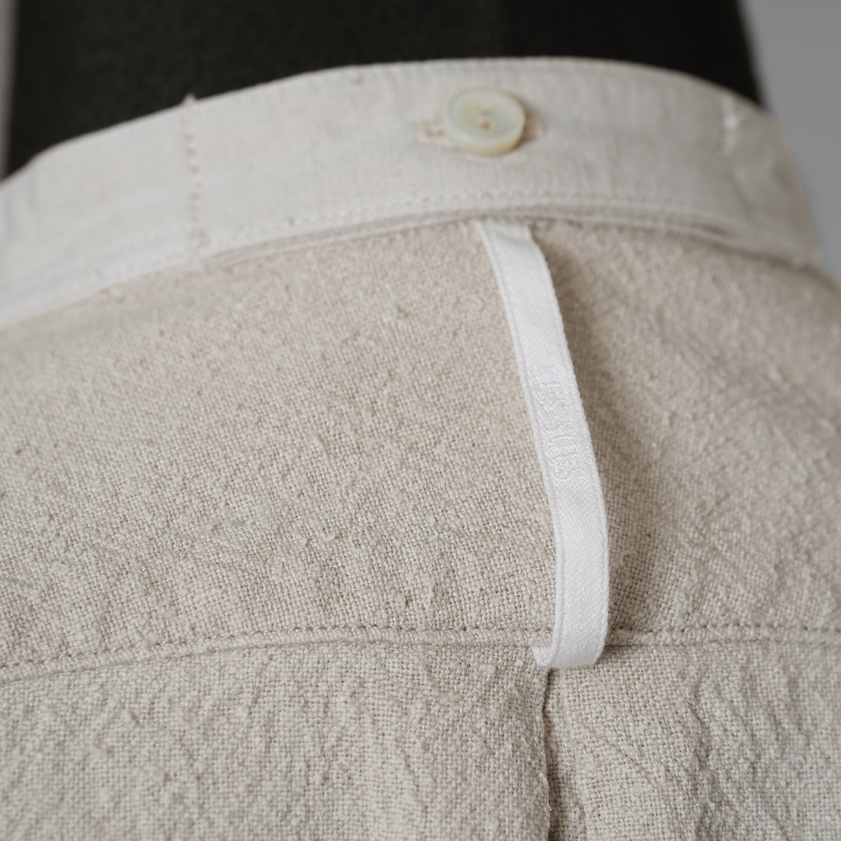 SUS-SOUS シュスー / 美品 22SS オフィサーシャツ 長袖シャツ / 07-SS01112 / size9 (NATURAL)  123054-alm