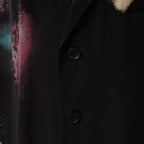 Yohji Yamamoto POUR HOMME ヨウジヤマモト プールオム / 美品 25SS COLOR SCHEME PRINT JACKET シルクジャケット/ HP-J67-828-1-03 / size 2 (BLACK)