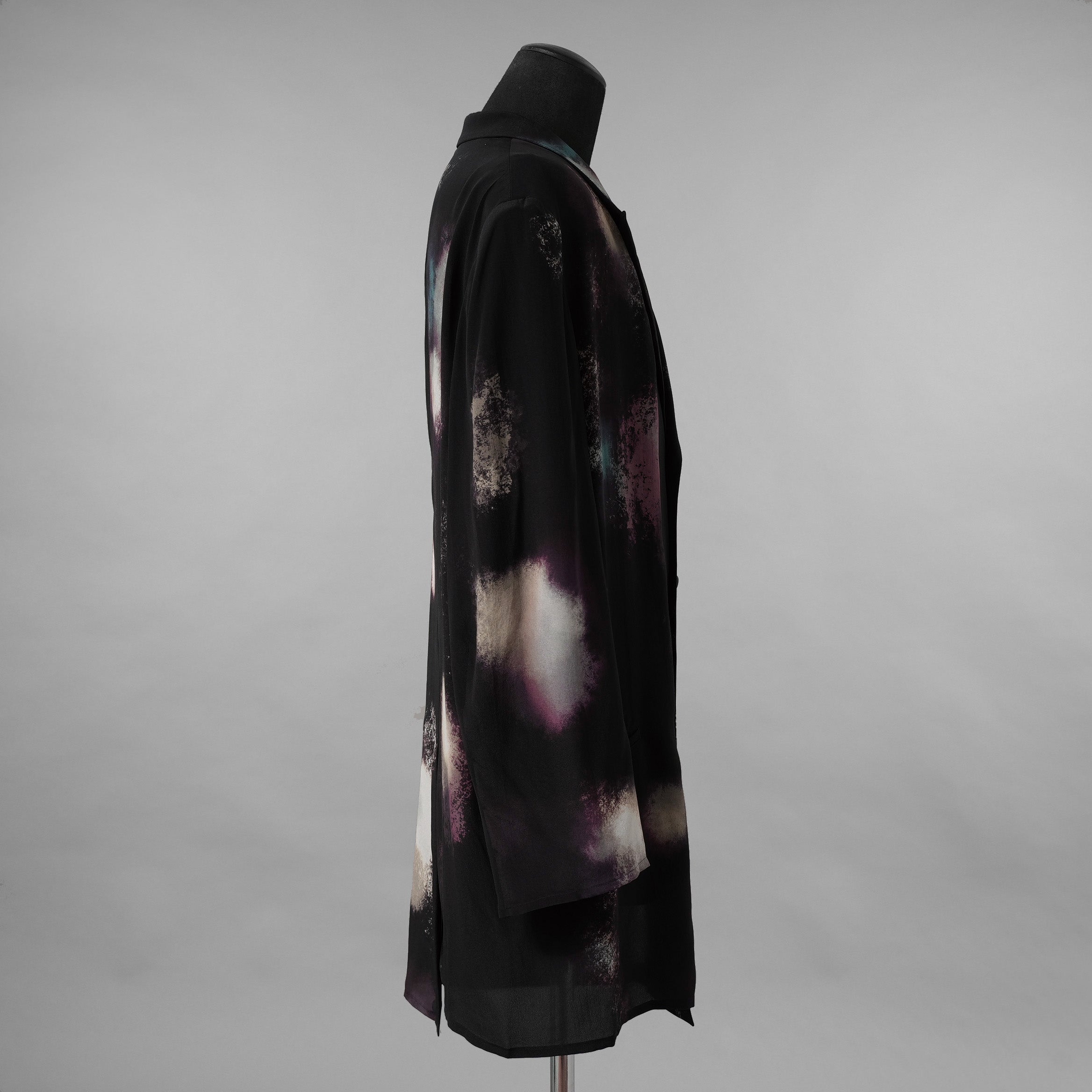 Yohji Yamamoto POUR HOMME ヨウジヤマモト プールオム / 美品 25SS COLOR SCHEME PRINT JACKET シルクジャケット/ HP-J67-828-1-03 / size 2 (BLACK)