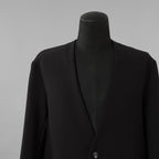 5351POUR LES HOMMES 5351プール・オム / 26SS TRストレッチ ツイル ノーカラー ジャケット / 0249-80-82006 / size 48 (BLACK)