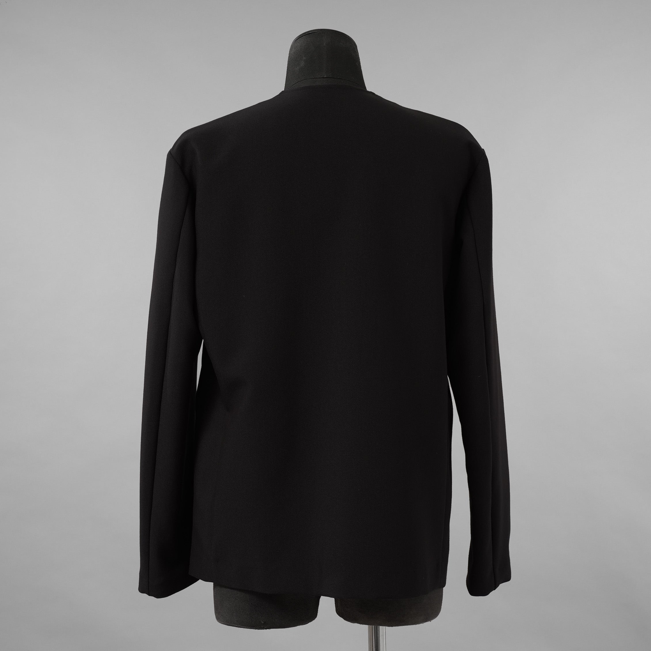 5351POUR LES HOMMES 5351プール・オム / 26SS TRストレッチ ツイル ノーカラー ジャケット / 0249-80-82006 / size 48 (BLACK)