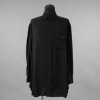Yohji Yamamoto POUR HOMME ヨウジヤマモト プールオム / 25SS トリプルカラーシャツ / ３枚襟 長袖シャツ / HP-B14-200 / size 2 (BLACK)