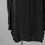 Yohji Yamamoto POUR HOMME ヨウジヤマモト プールオム / 25SS トリプルカラーシャツ / ３枚襟 長袖シャツ / HP-B14-200 / size 2 (BLACK)