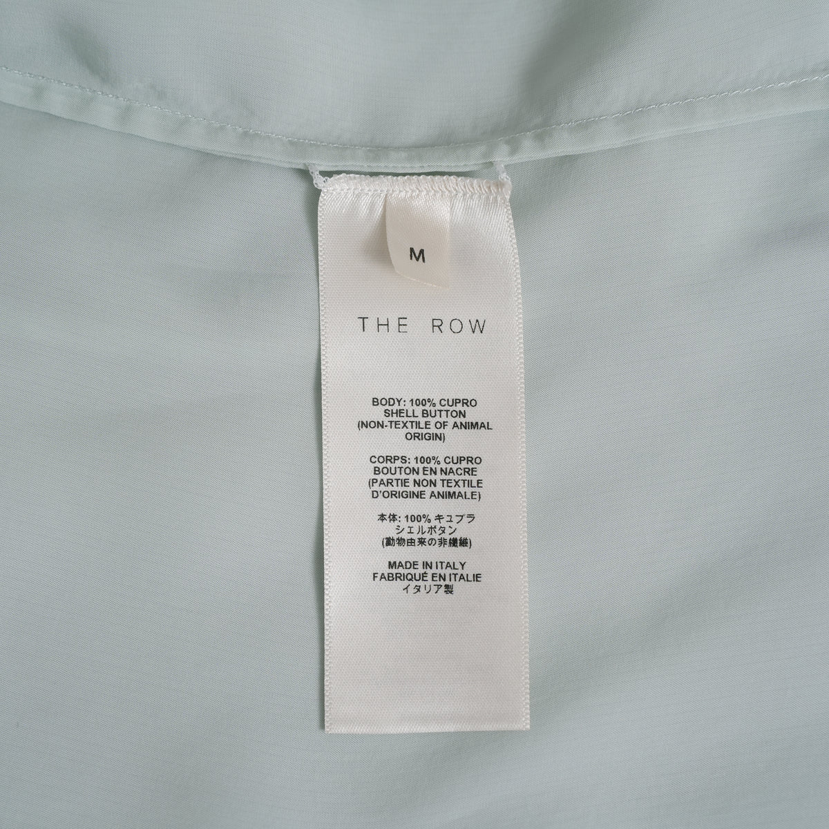 The Row ザ・ロウ / 25SS Bresson Shirt ブレッソンシャツ 長袖シャツ / 916W3678 / size M (LIGHTSAGE) 352149-in-ue