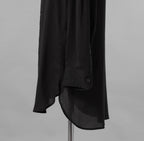 Yohji Yamamoto POUR HOMME ヨウジヤマモト プールオム / 25SS トリプルカラーシャツ / ３枚襟 長袖シャツ / HP-B14-200 / size 2 (BLACK)