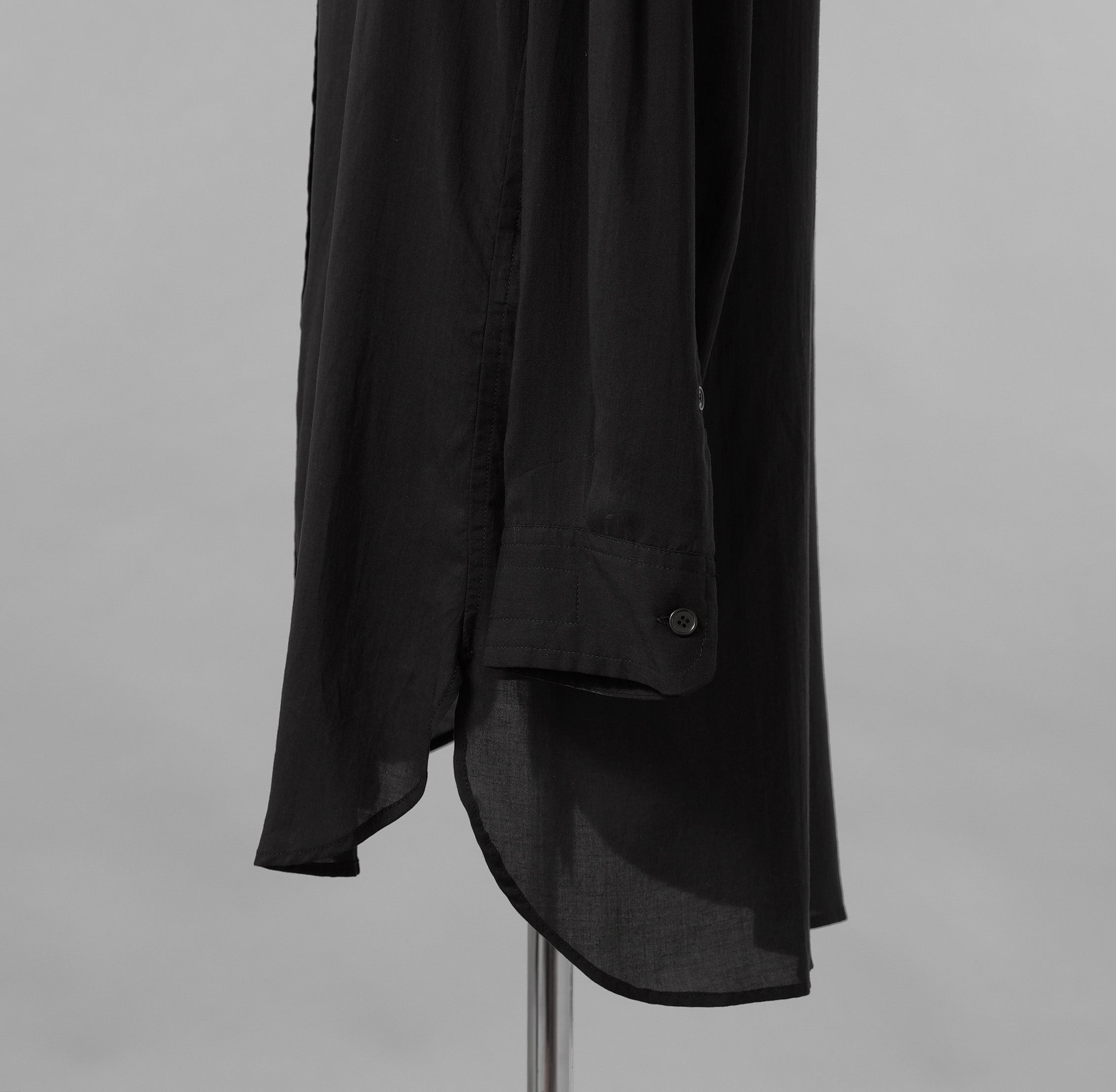 Yohji Yamamoto POUR HOMME ヨウジヤマモト プールオム / 25SS トリプルカラーシャツ / ３枚襟 長袖シャツ / HP-B14-200 / size 2 (BLACK)