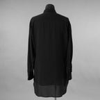 Yohji Yamamoto POUR HOMME ヨウジヤマモト プールオム / 25SS トリプルカラーシャツ / ３枚襟 長袖シャツ / HP-B14-200 / size 2 (BLACK)