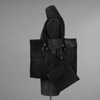 新品 incarnation インカネーション / 24SS HORSE BUTT RG LEATHER BAG TOTO WB-3 UNLINED WITH MEDIUM PURSE レザー バッグ / 13R-9780 / BLACK 352152-in-ue