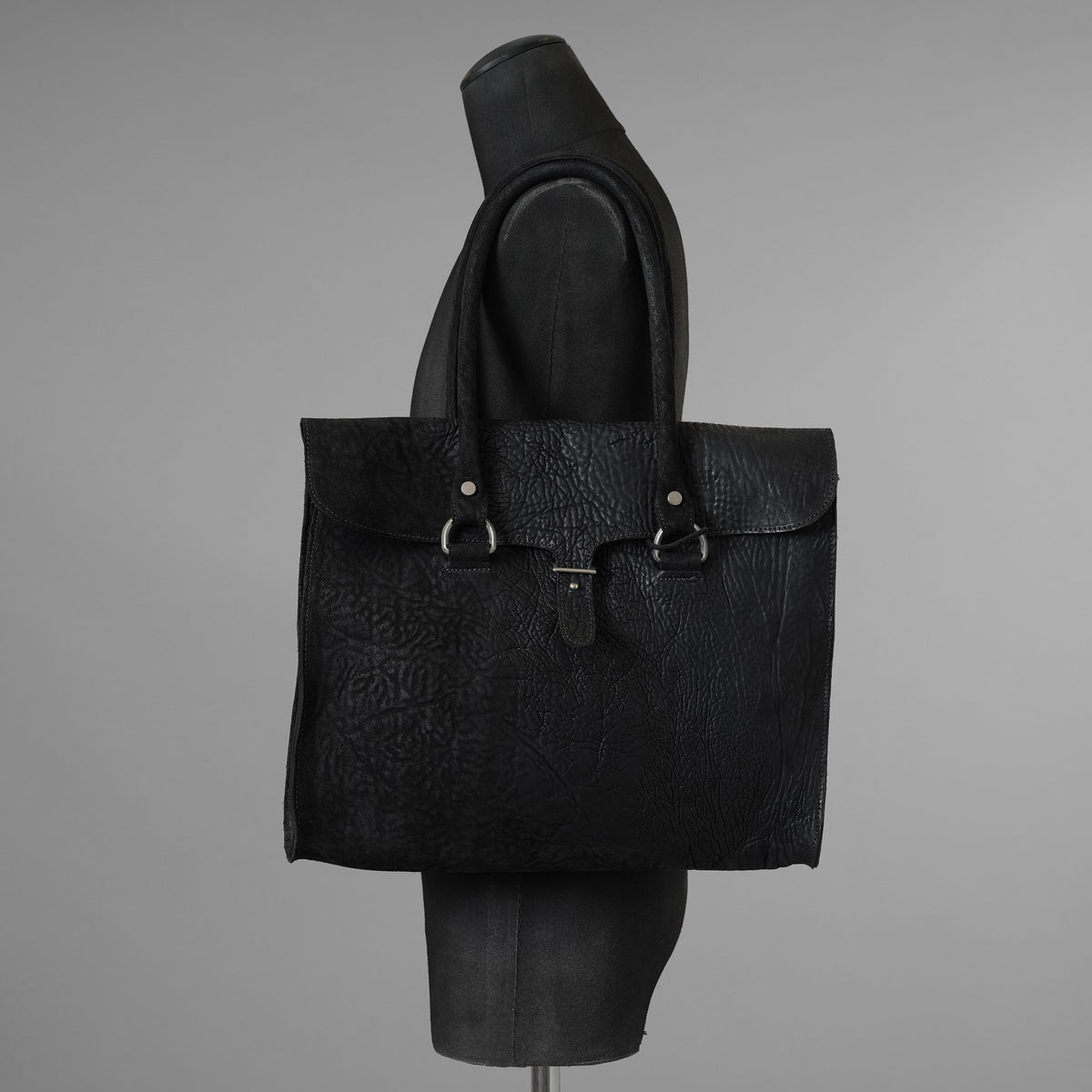 新品 incarnation インカネーション / 24SS HORSE BUTT RG LEATHER BAG TOTO WB-3 UNLINED WITH MEDIUM PURSE レザー バッグ / 13R-9780 / BLACK 352152-in-ue