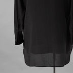 Yohji Yamamoto POUR HOMME ヨウジヤマモト プールオム / 25SS トリプルカラーシャツ / ３枚襟 長袖シャツ / HP-B14-200 / size 2 (BLACK)