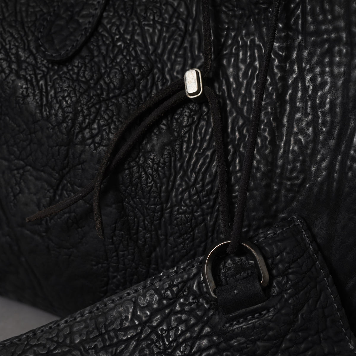 新品 incarnation インカネーション / 24SS HORSE BUTT RG LEATHER BAG TOTO WB-3 UNLINED WITH MEDIUM PURSE レザー バッグ / 13R-9780 / BLACK 352152-in-ue