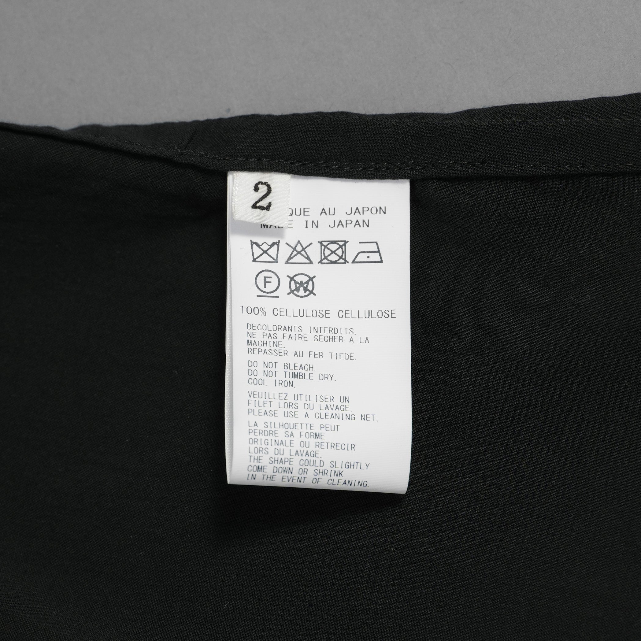 Yohji Yamamoto POUR HOMME ヨウジヤマモト プールオム / 25SS トリプルカラーシャツ / ３枚襟 長袖シャツ / HP-B14-200 / size 2 (BLACK)