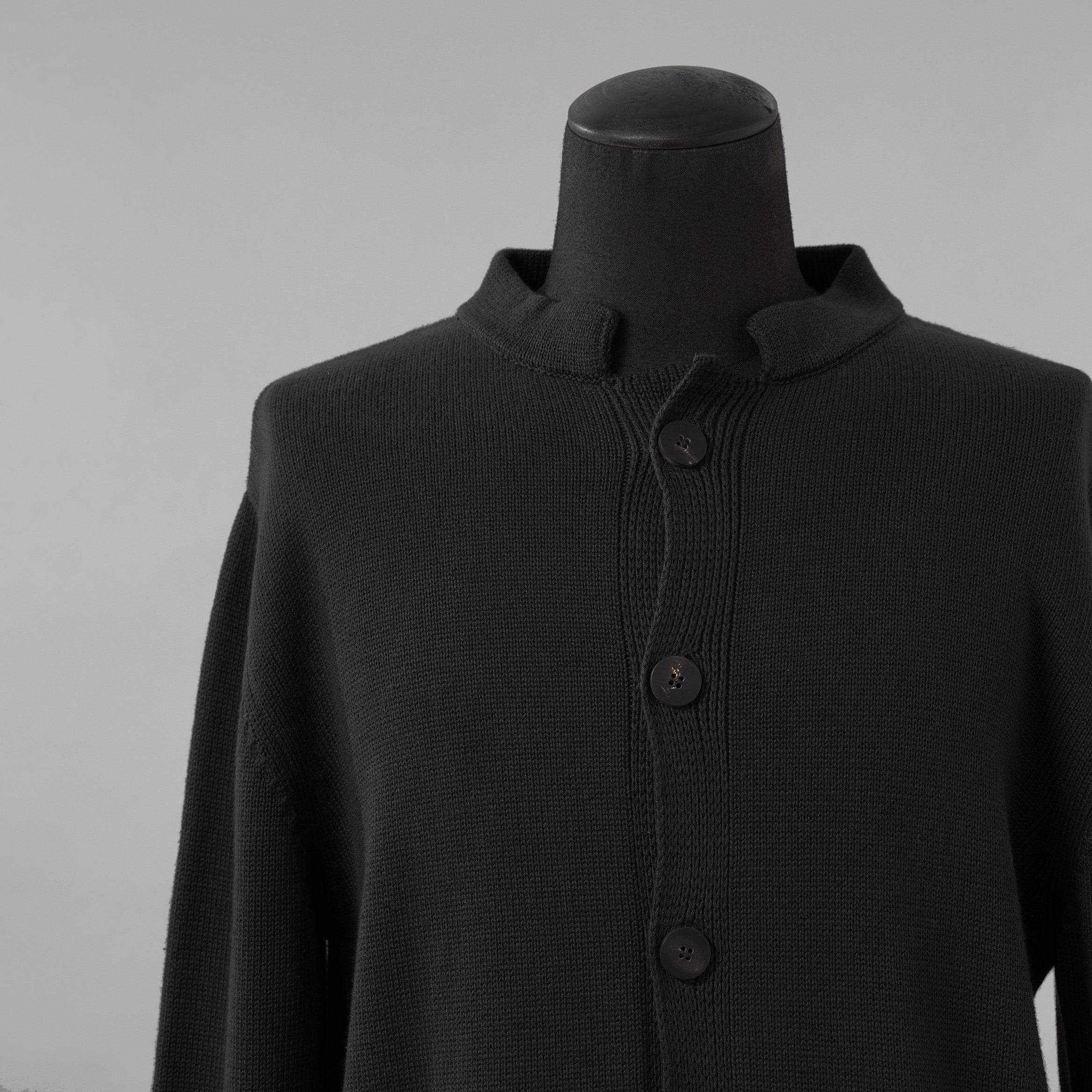 incarnation インカネーション / 美品 24SS COTTON-LINEN KNIT CARDIGAN PIECE DYED カーディガン / 90-41827 / size M (BLACK)
