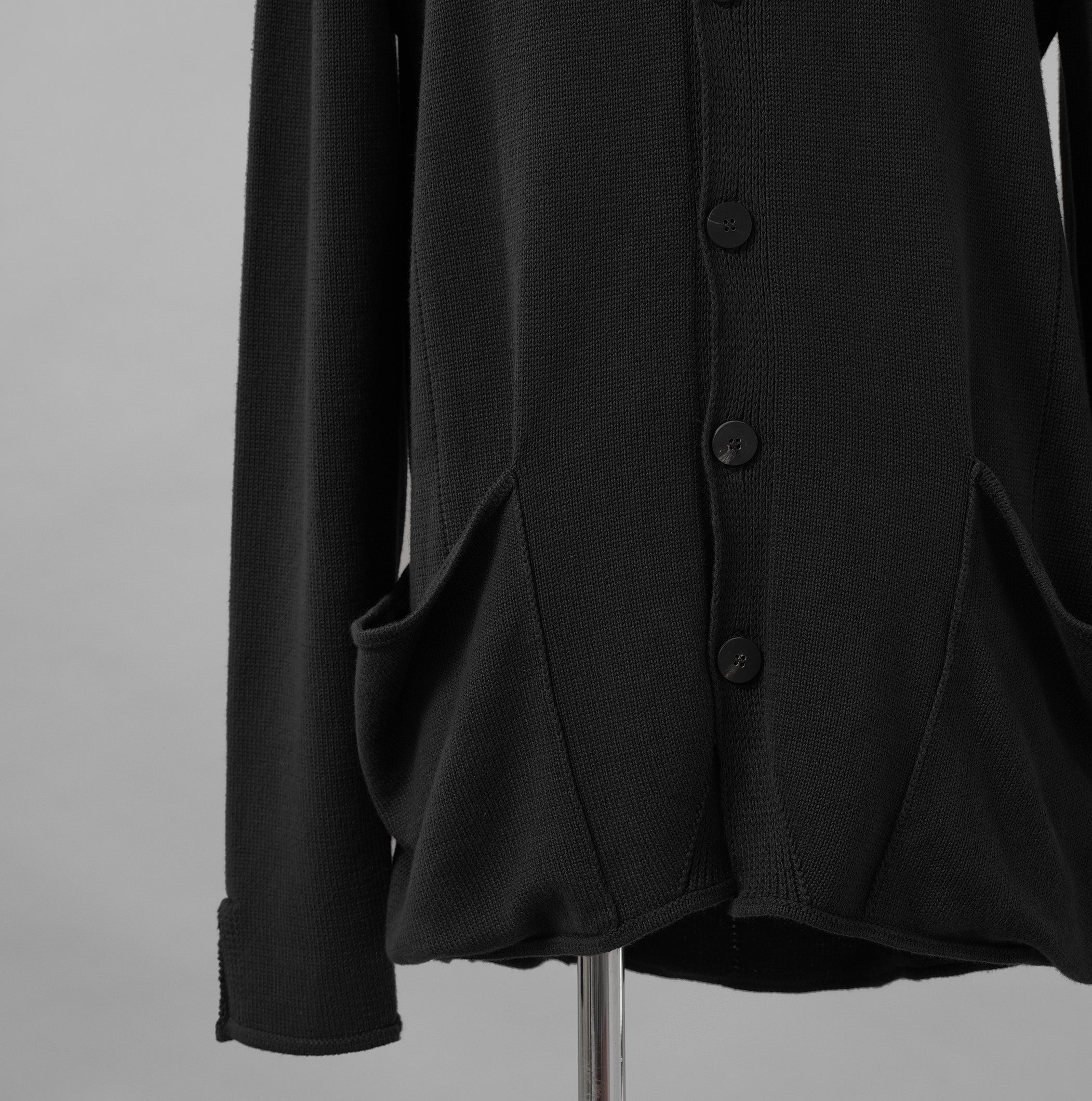 incarnation インカネーション / 美品 24SS COTTON-LINEN KNIT CARDIGAN PIECE DYED カーディガン / 90-41827 / size M (BLACK)