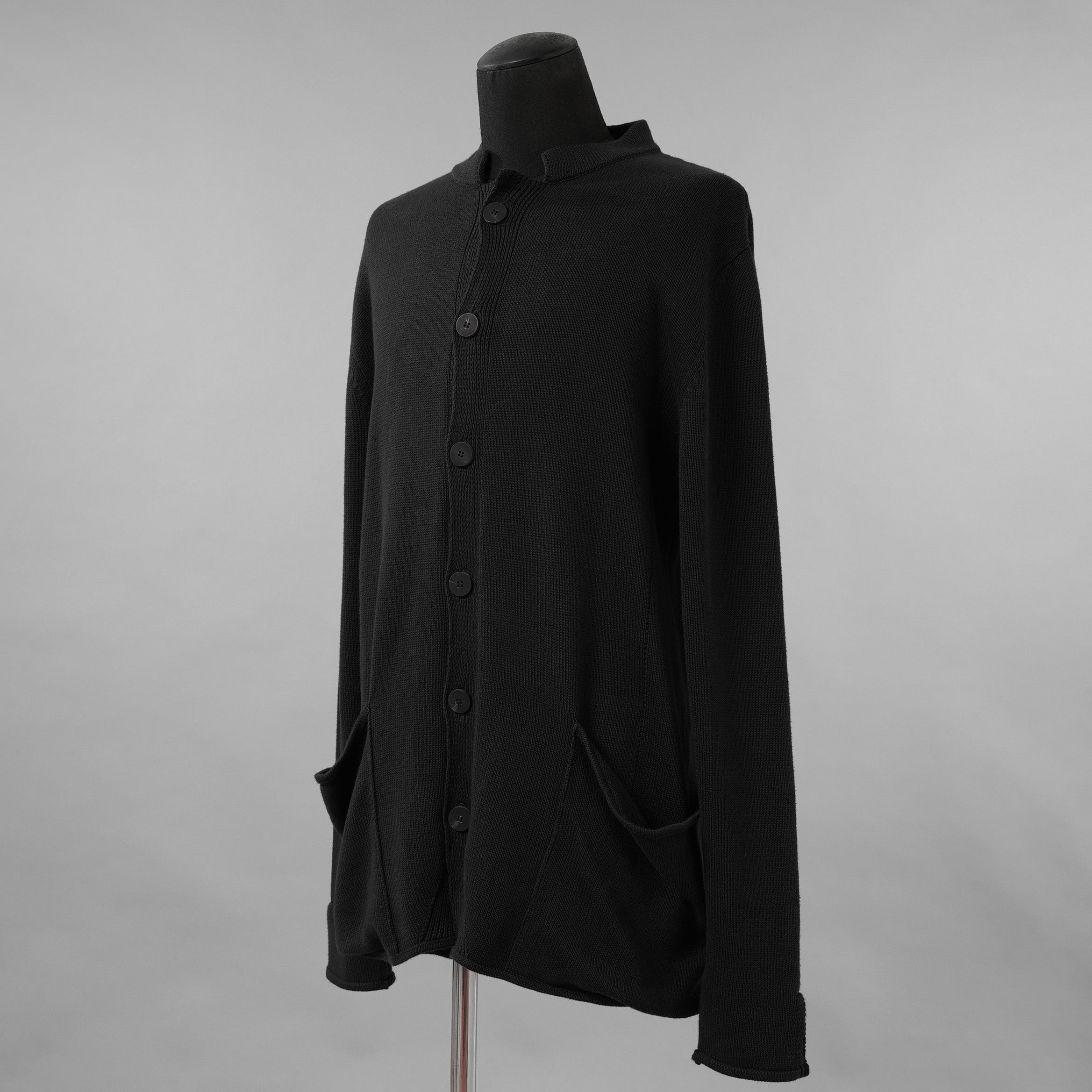 incarnation インカネーション / 美品 24SS COTTON-LINEN KNIT CARDIGAN PIECE DYED カーディガン / 90-41827 / size M (BLACK)