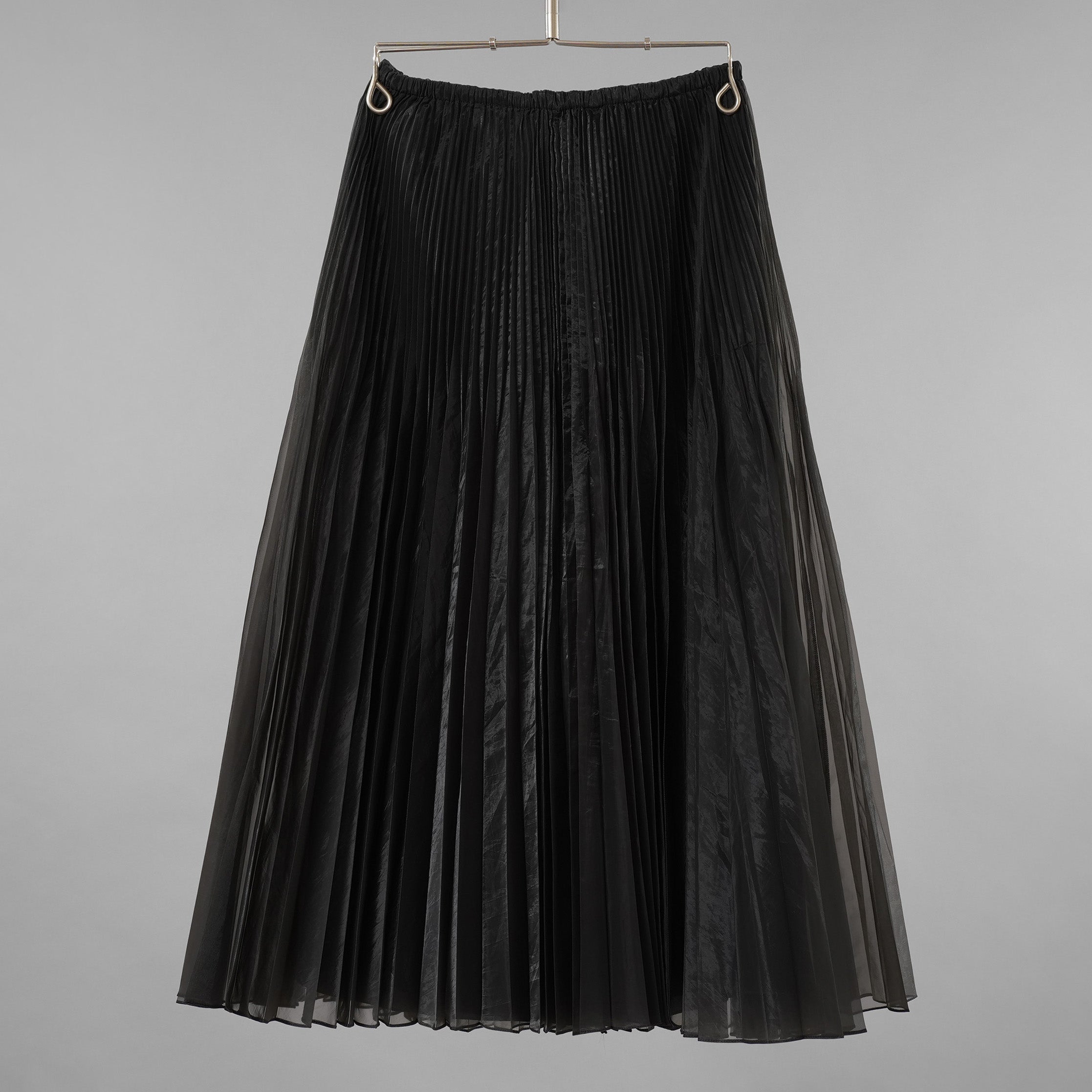 FENDI フェンディ / 美品 19AW ロング プリーツ スカート / FQ7093 A9D0 / size 38 (BLACK) レディース
