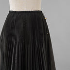 FENDI フェンディ / 美品 19AW ロング プリーツ スカート / FQ7093 A9D0 / size 38 (BLACK) レディース