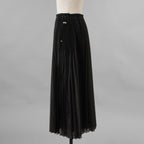 FENDI フェンディ / 美品 19AW ロング プリーツ スカート / FQ7093 A9D0 / size 38 (BLACK) レディース