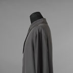LEMAIRE ルメール / 美品 21AW silk tie neck shirs シルク タイネックシャツ 長袖シャツ / M213 SH174 LF634 / size 48 (CHARCOAL GRAY)  352131-in-ue