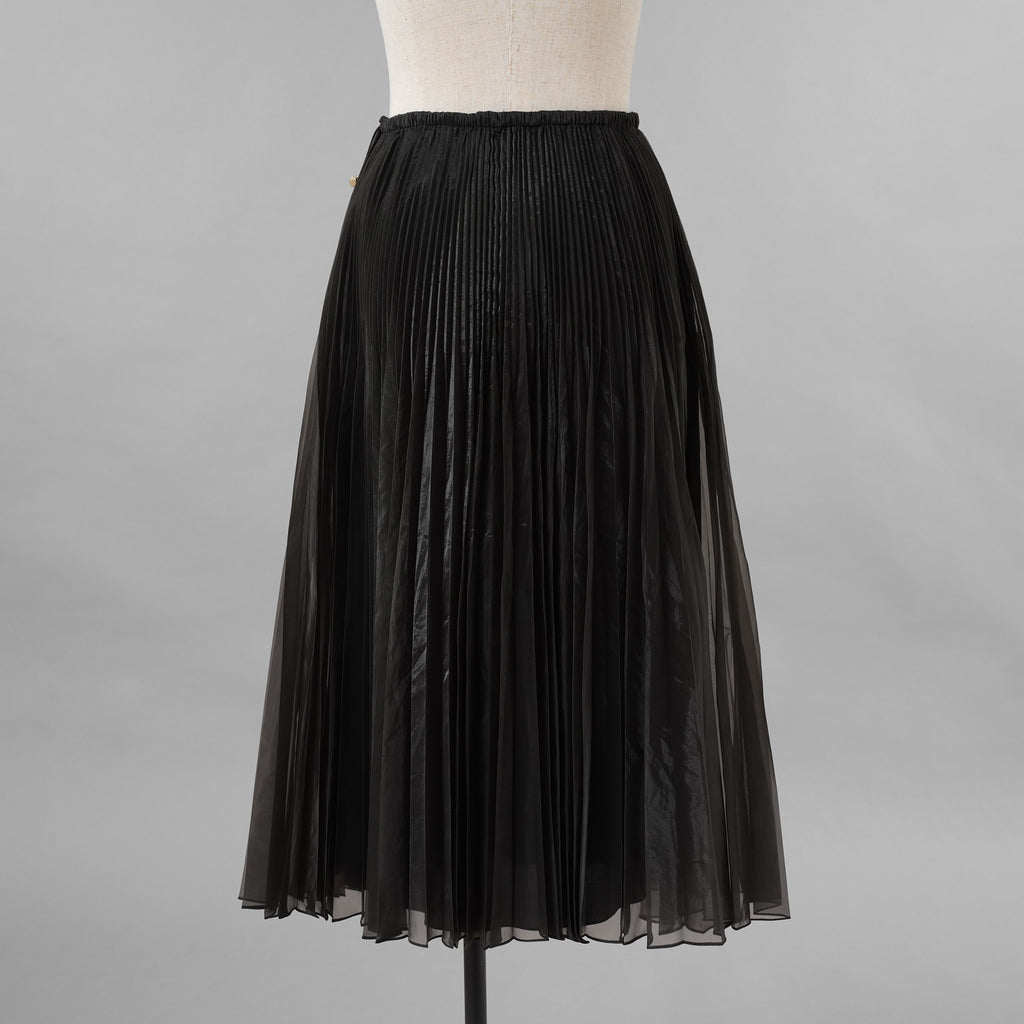 FENDI フェンディ / 美品 19AW ロング プリーツ スカート / FQ7093 A9D0 / size 38 (BLACK) レディース