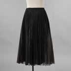 FENDI フェンディ / 美品 19AW ロング プリーツ スカート / FQ7093 A9D0 / size 38 (BLACK) レディース