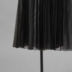 FENDI フェンディ / 美品 19AW ロング プリーツ スカート / FQ7093 A9D0 / size 38 (BLACK) レディース
