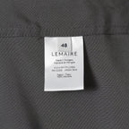 LEMAIRE ルメール / 美品 21AW silk tie neck shirs シルク タイネックシャツ 長袖シャツ / M213 SH174 LF634 / size 48 (CHARCOAL GRAY)  352131-in-ue