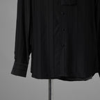 LARDINI ラルディーニ / 美品 23AW ビスコース クレポン ボウタイブラウス 長袖シャツ / 20071 11 KC511181 / size 39 (BLACK）352132-in-ue