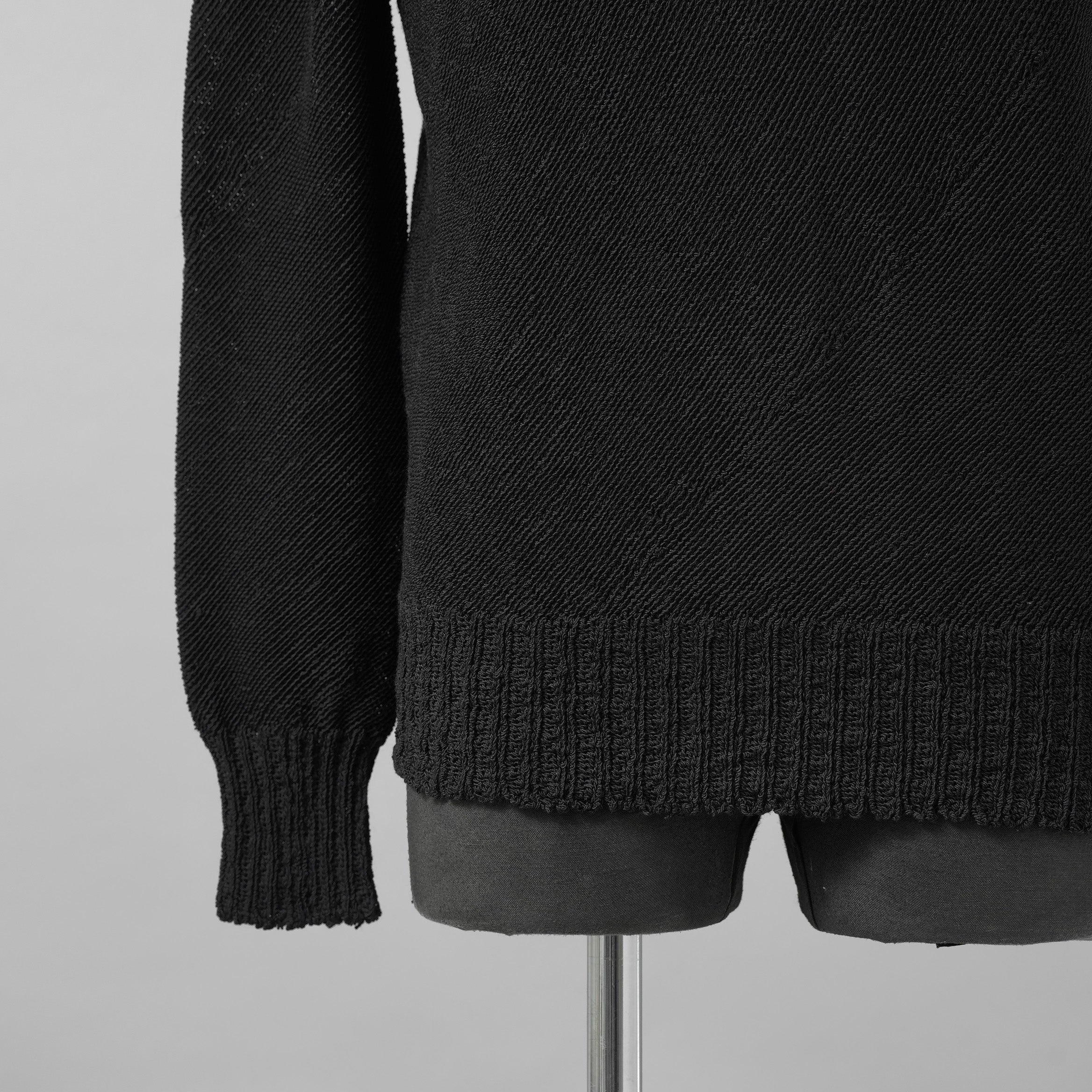 CAROL CHRISTIAN POELL キャロルクリスチャンポエル / 美品 2017 IN-BETWEEN / SEAMLESS LONG SLEEVES SWEATER “PENTASIR” REVERSIBLE / KM/2630-IN PENTASIR/11 / リバーシブル ニット / size 44 (DARK GREEN)