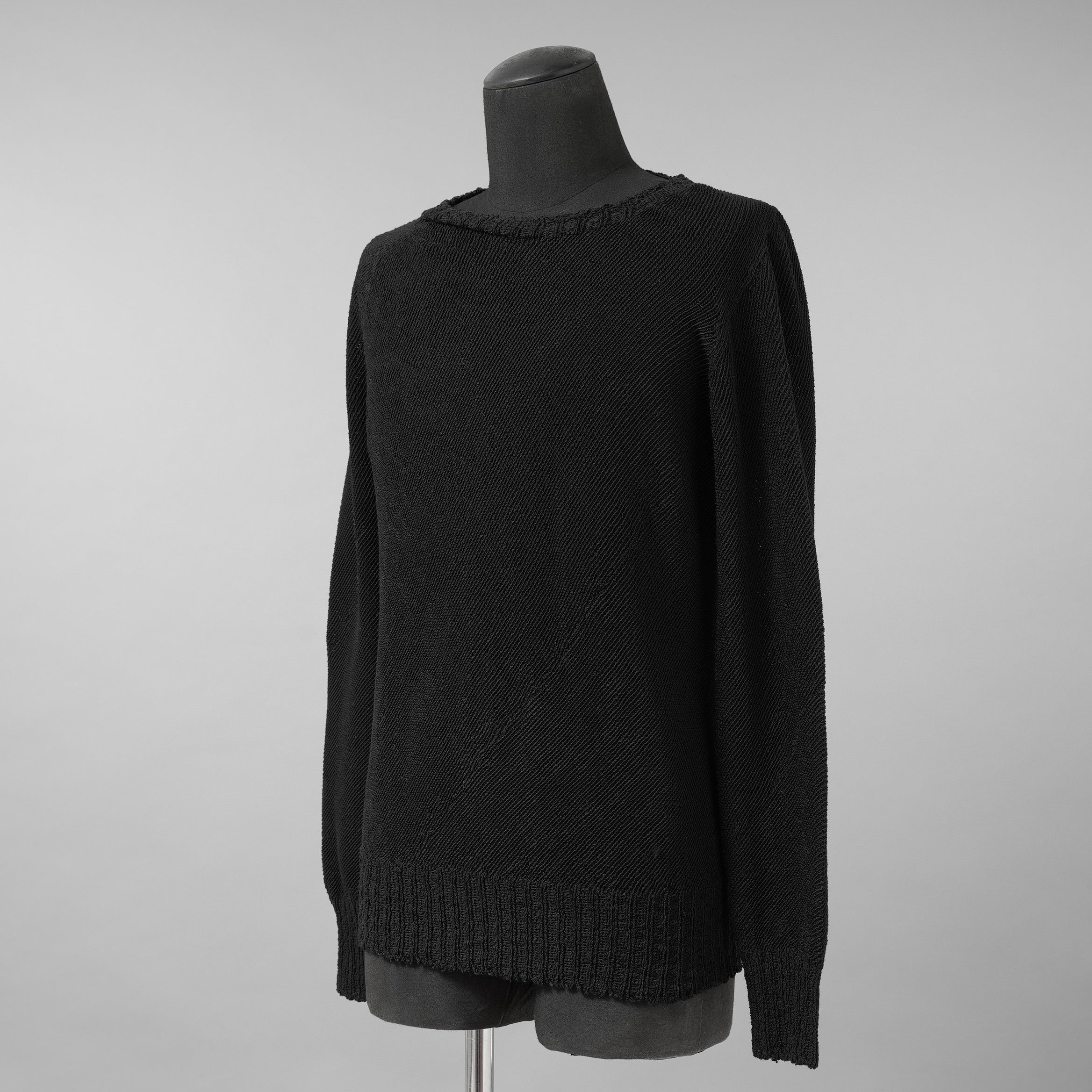 CAROL CHRISTIAN POELL キャロルクリスチャンポエル / 美品 2017 IN-BETWEEN / SEAMLESS LONG SLEEVES SWEATER “PENTASIR” REVERSIBLE / KM/2630-IN PENTASIR/11 / リバーシブル ニット / size 44 (DARK GREEN)