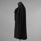 LARDINI ラルディーニ / 美品 23AW ビスコース クレポン ボウタイブラウス 長袖シャツ / 20071 11 KC511181 / size 39 (BLACK）352132-in-ue