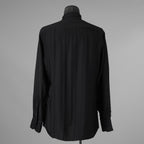 LARDINI ラルディーニ / 美品 23AW ビスコース クレポン ボウタイブラウス 長袖シャツ / 20071 11 KC511181 / size 39 (BLACK）352132-in-ue