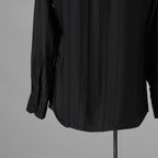 LARDINI ラルディーニ / 美品 23AW ビスコース クレポン ボウタイブラウス 長袖シャツ / 20071 11 KC511181 / size 39 (BLACK）352132-in-ue
