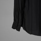 LARDINI ラルディーニ / 美品 23AW ビスコース クレポン ボウタイブラウス 長袖シャツ / 20071 11 KC511181 / size 39 (BLACK）352132-in-ue