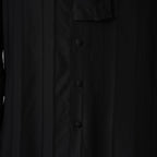 LARDINI ラルディーニ / 美品 23AW ビスコース クレポン ボウタイブラウス 長袖シャツ / 20071 11 KC511181 / size 39 (BLACK）352132-in-ue