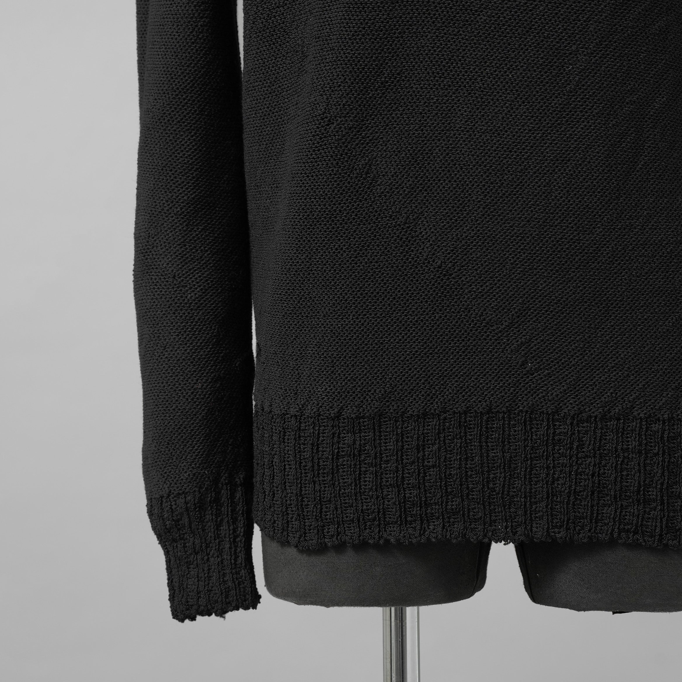 CAROL CHRISTIAN POELL キャロルクリスチャンポエル / 美品 2017 IN-BETWEEN / SEAMLESS LONG SLEEVES SWEATER “PENTASIR” REVERSIBLE / KM/2630-IN PENTASIR/11 / リバーシブル ニット / size 44 (DARK GREEN)