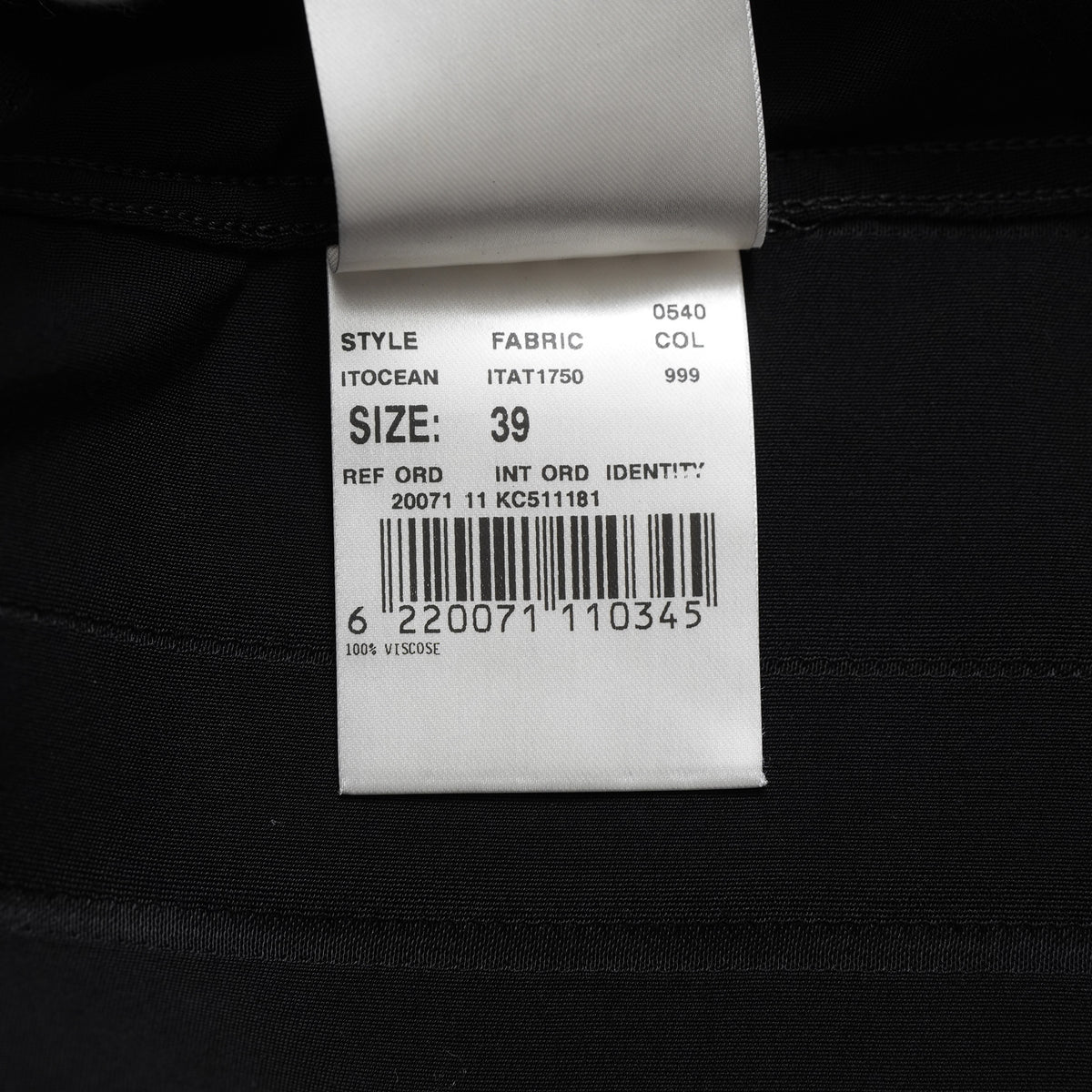 LARDINI ラルディーニ / 美品 23AW ビスコース クレポン ボウタイブラウス 長袖シャツ / 20071 11 KC511181 / size 39 (BLACK）352132-in-ue