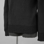 CAROL CHRISTIAN POELL キャロルクリスチャンポエル / 美品 2017 IN-BETWEEN / SEAMLESS LONG SLEEVES SWEATER “PENTASIR” REVERSIBLE / KM/2630-IN PENTASIR/11 / リバーシブル ニット / size 44 (DARK GREEN)