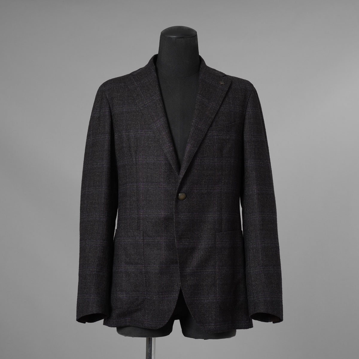 TAGLIATORE タリアトーレ / 美品 定番 19AW MONTECARLO ウールチェック アンコンジャケット MONTECARLO モンテカルロ テーラード ジャケット / 1SMC22K / size 48 (BROWN×PURPLE)  352130-in-ue