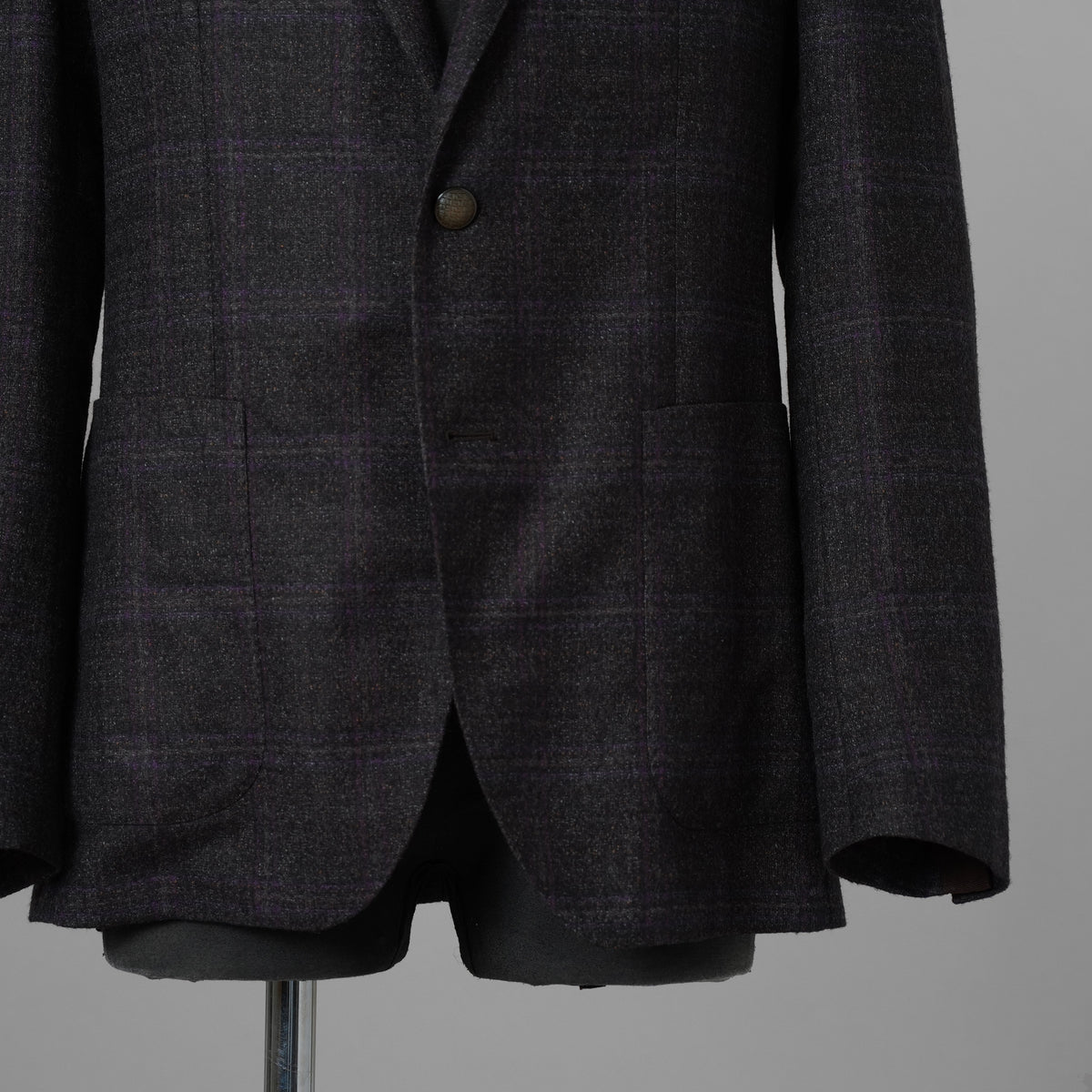 TAGLIATORE タリアトーレ / 美品 定番 19AW MONTECARLO ウールチェック アンコンジャケット MONTECARLO モンテカルロ テーラード ジャケット / 1SMC22K / size 48 (BROWN×PURPLE)  352130-in-ue