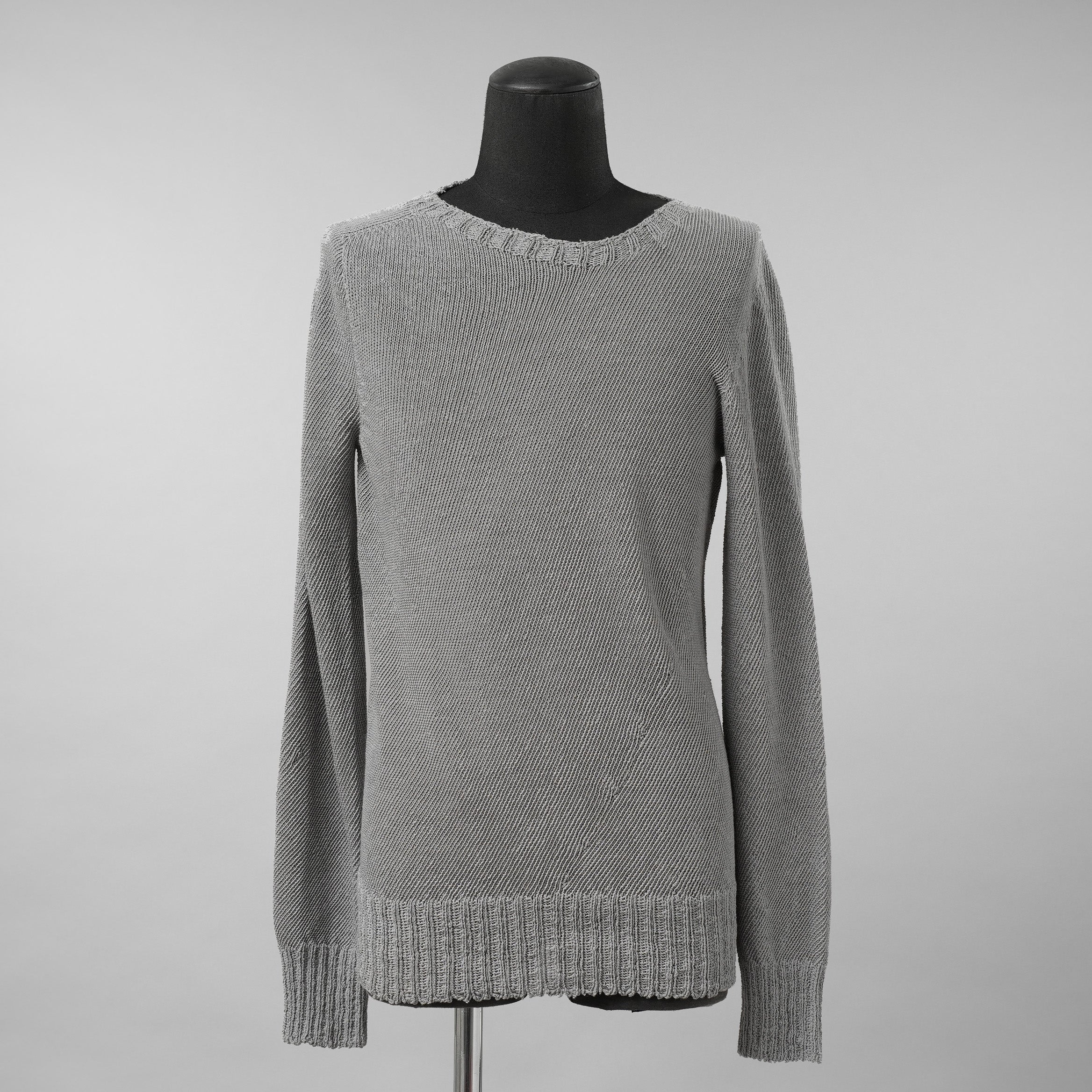 CAROL CHRISTIAN POELL キャロルクリスチャンポエル / 美品 2017 IN-BETWEEN / SEAMLESS LONG SLEEVES SWEATER “PENTASIR” REVERSIBLE / KM/2629-IN PENTASIR/4 / リバーシブル ニット / size 46 (GRAY)